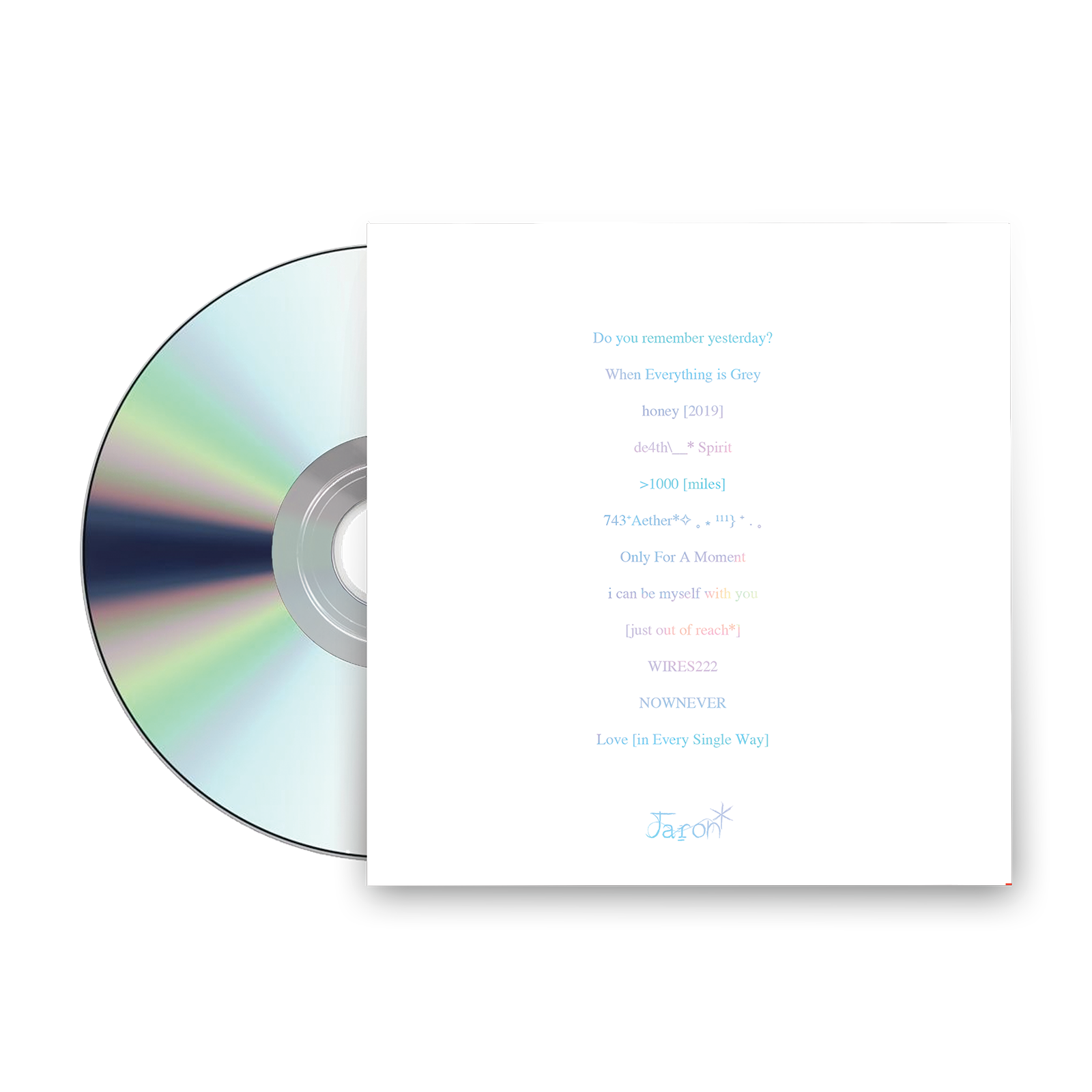 it's hard to see color [When You're So Impossibly Far Away*] CD